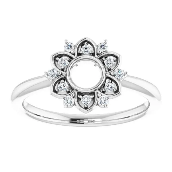 Accented Starburst Ring Image 3 Hopman Jewelers Elkhart, IN