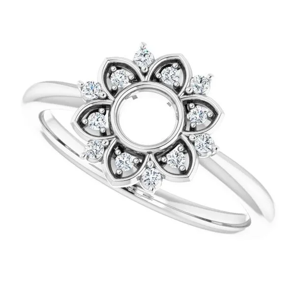 Accented Starburst Ring Image 5 Hopman Jewelers Elkhart, IN