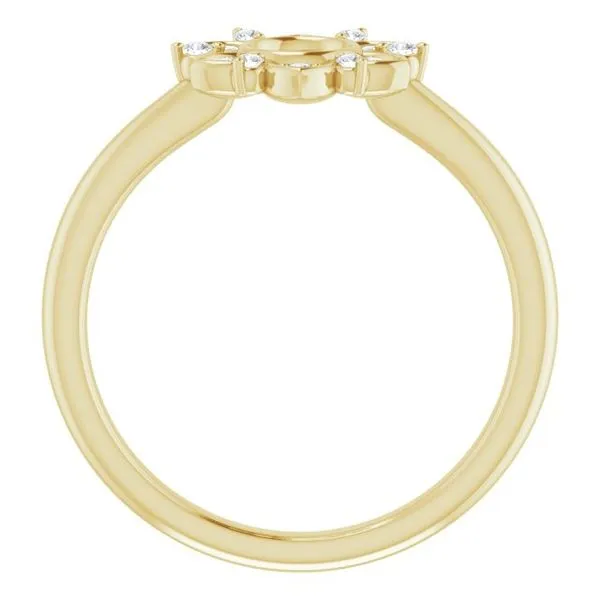 Accented Starburst Ring Image 2 Rasmussen Jewelers Spanish Fork, UT