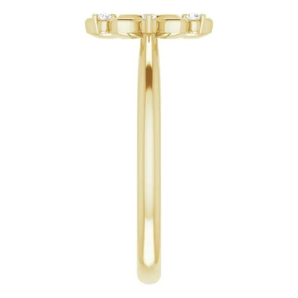 Accented Starburst Ring Image 4 Hopman Jewelers Elkhart, IN