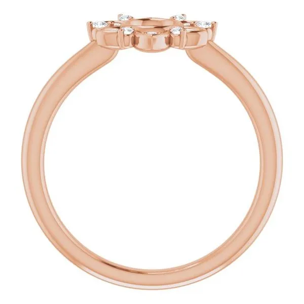 Accented Starburst Ring Image 2 Rasmussen Jewelers Spanish Fork, UT