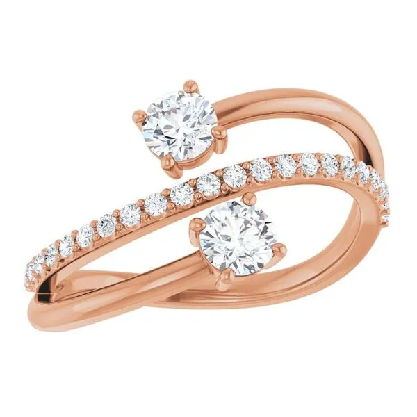 Two-Stone Bypass Ring Image 3 Atlanta West Jewelry Douglasville, GA