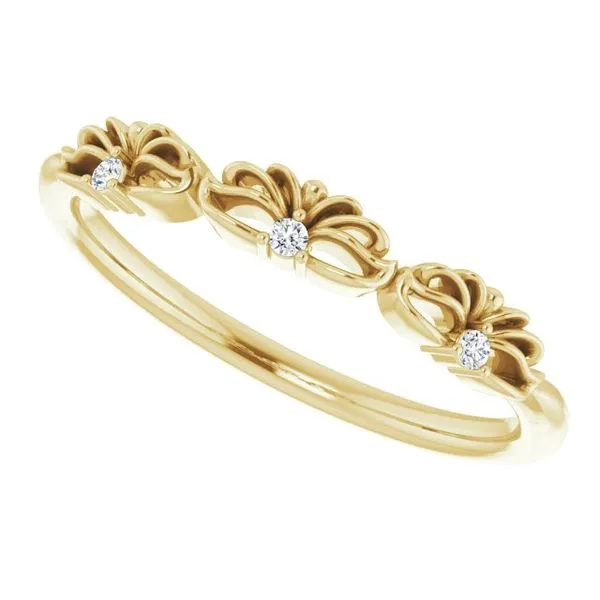 Accented Crown Ring Image 5 Hopman Jewelers Elkhart, IN