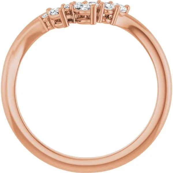 Accented Contour Band Image 2 Allain's Jewelry New Iberia, LA