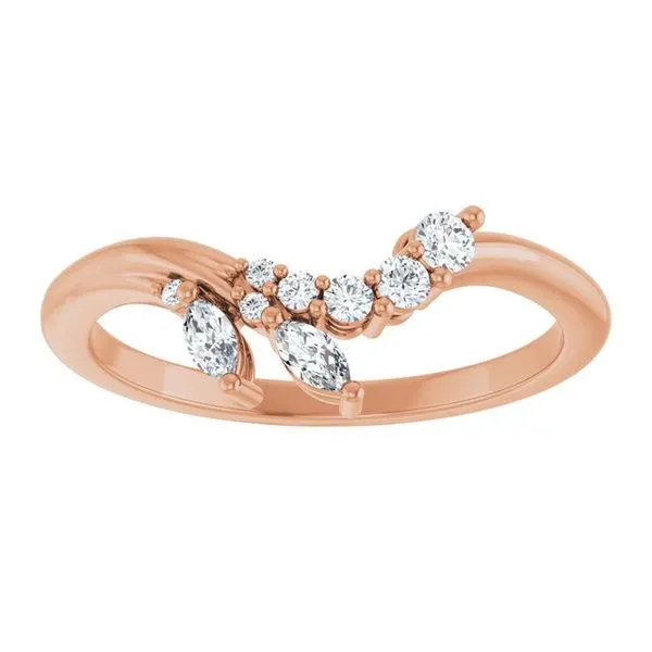 Accented Contour Band Image 3 Allain's Jewelry New Iberia, LA