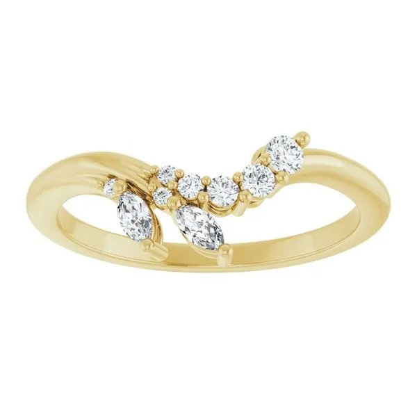 Accented Contour Band Image 3 Gold'N Creations Gretna, LA