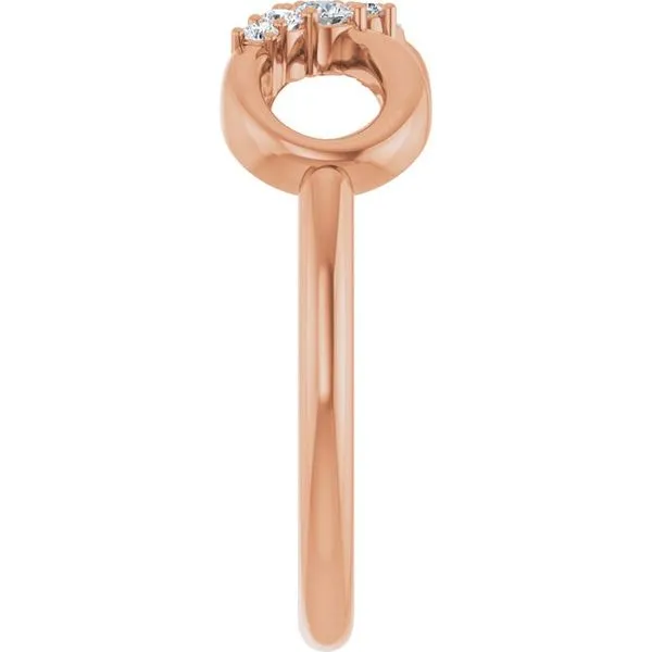 Accented Infinity-Inspired Ring Image 4 Hopman Jewelers Elkhart, IN