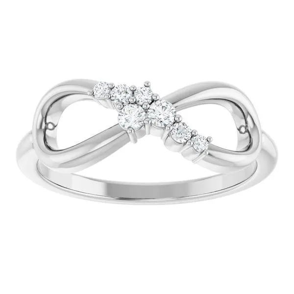 Accented Infinity-Inspired Ring Image 3 Jewelry Design Studio Jensen Beach, FL