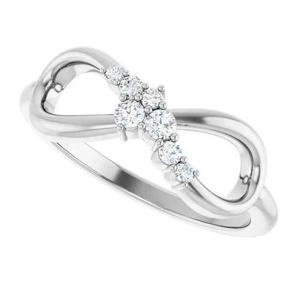 Accented Infinity-Inspired Ring Image 5 Hopman Jewelers Elkhart, IN