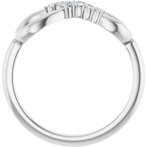 Accented Infinity-Inspired Ring Image 2 Hopman Jewelers Elkhart, IN