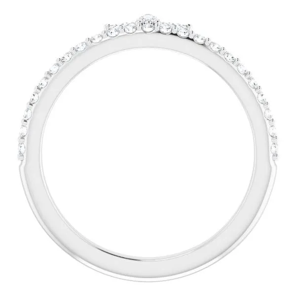 Accented Stackable Crown Ring Image 2 Hopman Jewelers Elkhart, IN
