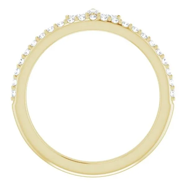 Accented Stackable Crown Ring Image 2 Rasmussen Jewelers Spanish Fork, UT