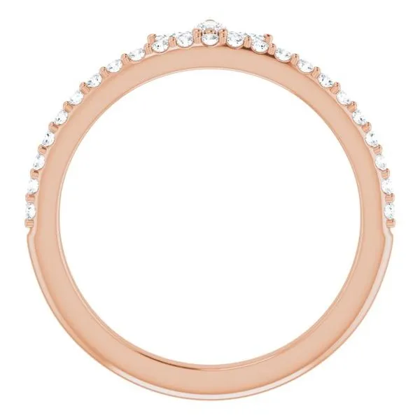 Accented Stackable Crown Ring Image 2 Arnold's Jewelry and Gifts Logansport, IN