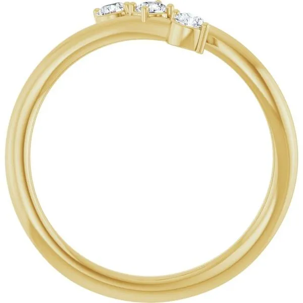 Three-Stone Bypass Ring Image 2 Arlene's Fine Jewelry Vidalia, GA