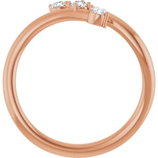 Three-Stone Bypass Ring Image 2 Cherry Street Jewelers Tulsa, OK