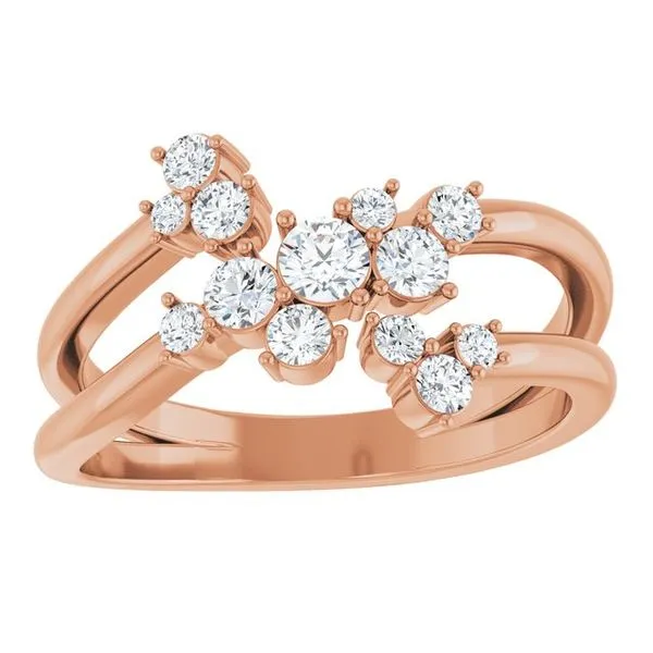 Cluster Bypass Ring Image 3 M. J. Thomas Jewelers, Ltd. Stratford, CT