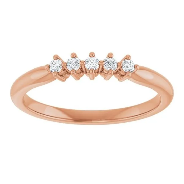 Five-Stone Anniversary Band Image 3 L & L jewelers Scarborough, ME