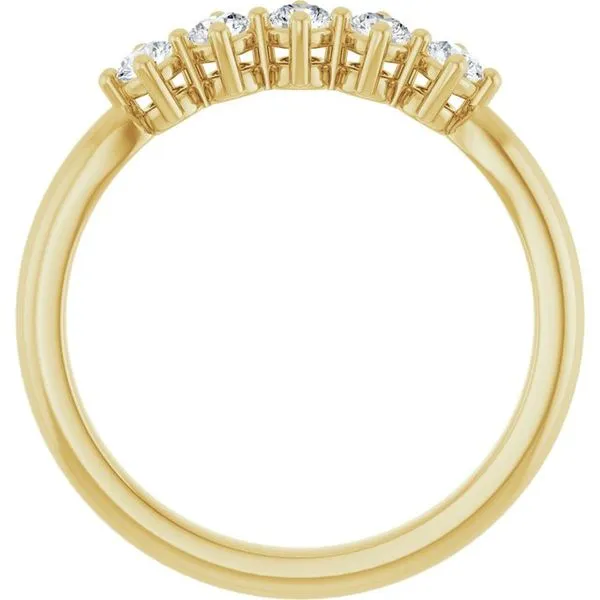 Five-Stone Anniversary Band Image 2 L & L jewelers Scarborough, ME