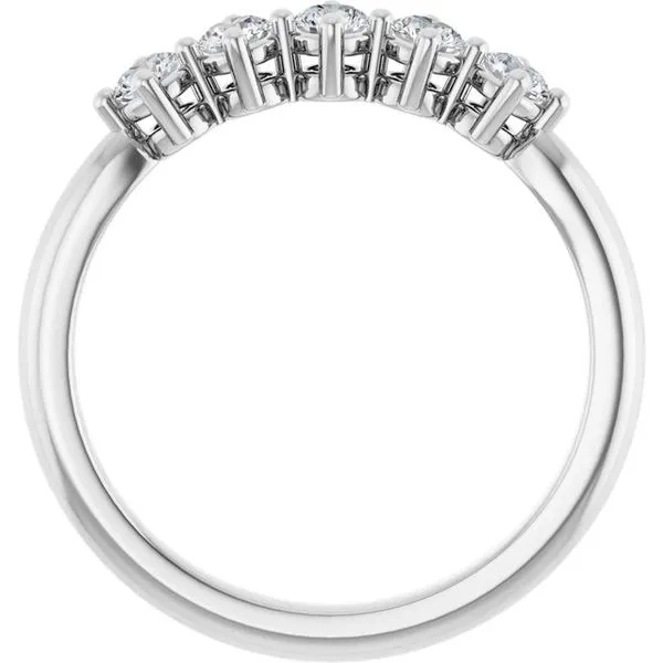 Five-Stone Anniversary Band Image 2 L & L jewelers Scarborough, ME