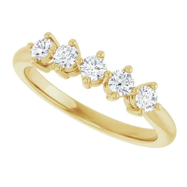 Five-Stone Anniversary Band Image 5 L & L jewelers Scarborough, ME