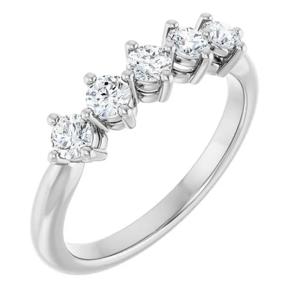 Five-Stone Anniversary Band L & L jewelers Scarborough, ME