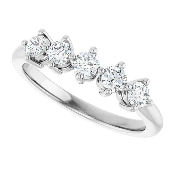 Five-Stone Anniversary Band Image 5 Grayson & Co. Jewelers Iron Mountain, MI