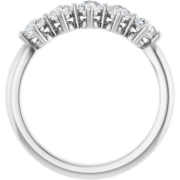 Five-Stone Anniversary Band Image 2 L & L jewelers Scarborough, ME