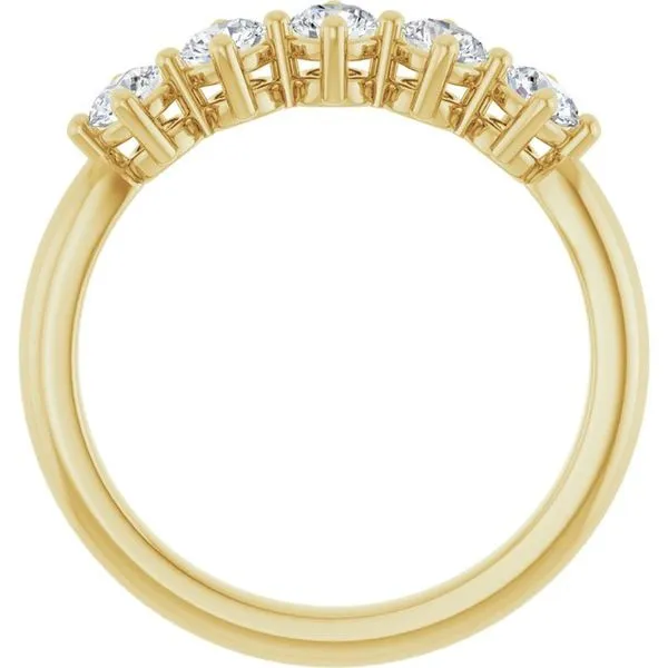 Five-Stone Anniversary Band Image 2 L & L jewelers Scarborough, ME