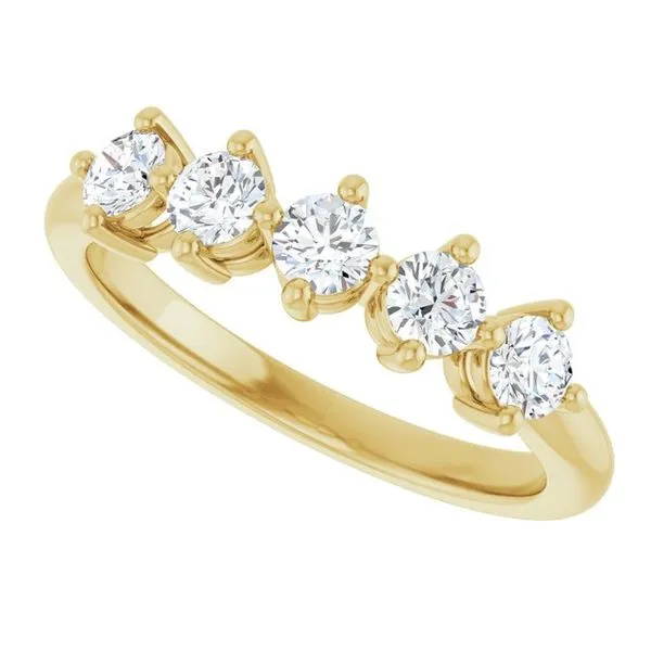 Five-Stone Anniversary Band Image 5 Grayson & Co. Jewelers Iron Mountain, MI