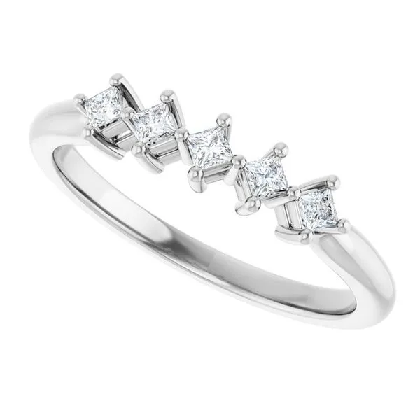 Five-Stone Anniversary Band Image 5 L & L jewelers Scarborough, ME