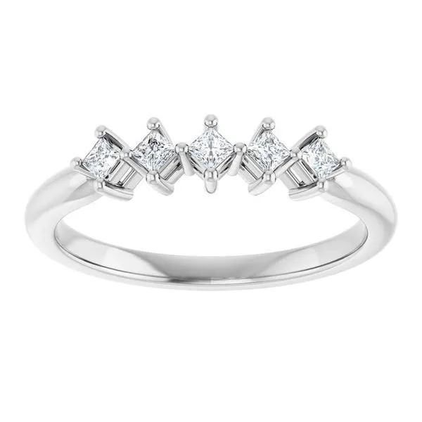 Five-Stone Anniversary Band Image 3 L & L jewelers Scarborough, ME