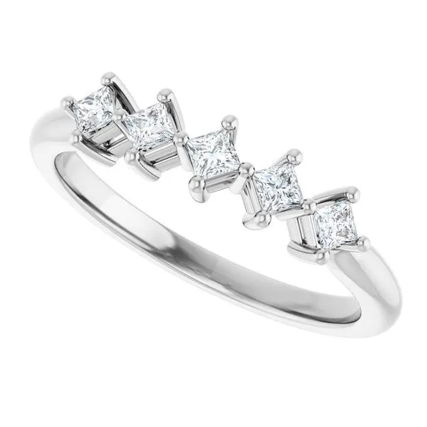 Five-Stone Anniversary Band Image 5 Grayson & Co. Jewelers Iron Mountain, MI