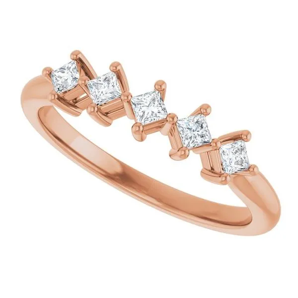 Five-Stone Anniversary Band Image 5 L & L jewelers Scarborough, ME