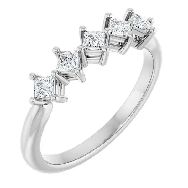 Five-Stone Anniversary Band L & L jewelers Scarborough, ME