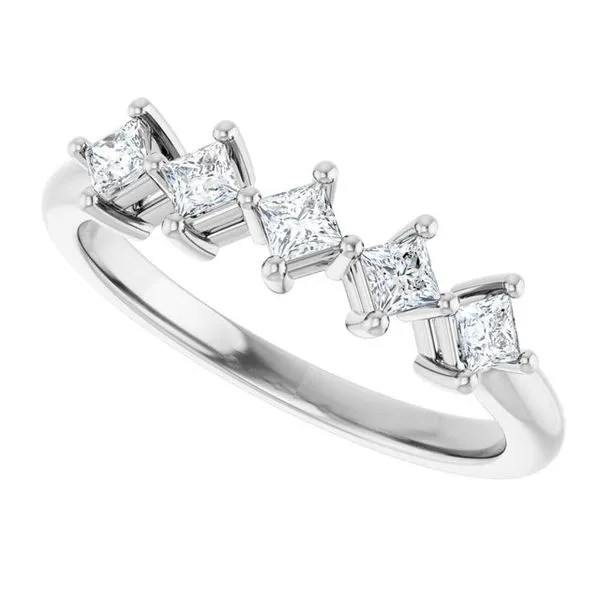 Five-Stone Anniversary Band Image 5 L & L jewelers Scarborough, ME