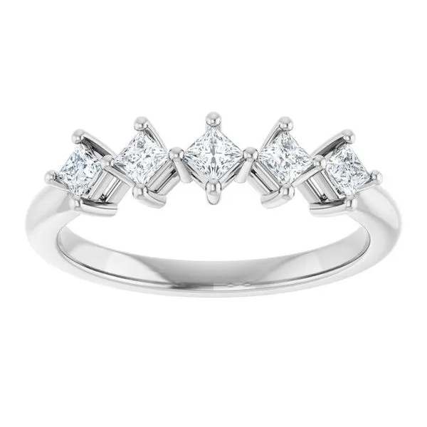 Five-Stone Anniversary Band Image 3 L & L jewelers Scarborough, ME