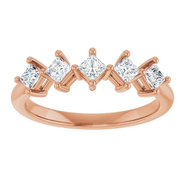 Five-Stone Anniversary Band Image 3 L & L jewelers Scarborough, ME