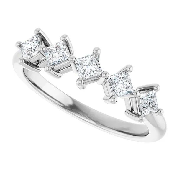 Five-Stone Anniversary Band Image 5 L & L jewelers Scarborough, ME