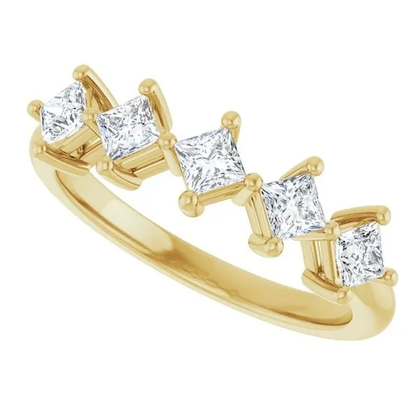 Five-Stone Anniversary Band Image 5 L & L jewelers Scarborough, ME