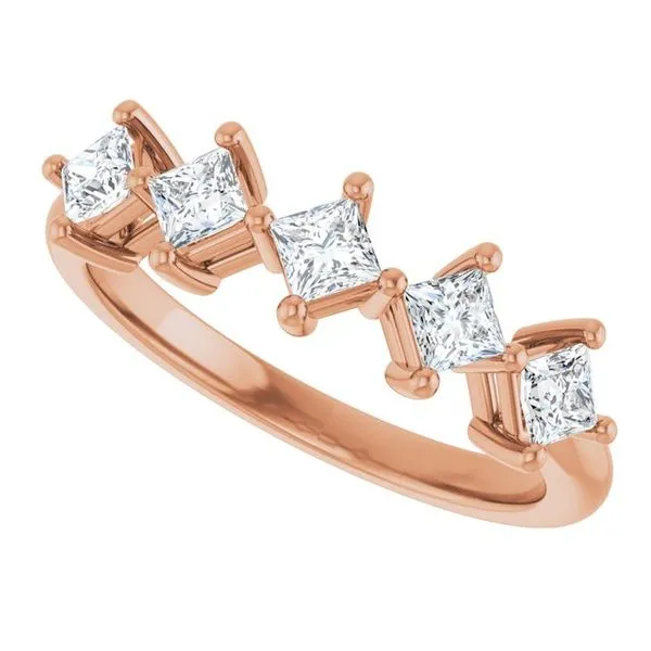 Five-Stone Anniversary Band Image 5 L & L jewelers Scarborough, ME