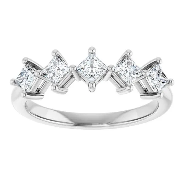 Five-Stone Anniversary Band Image 3 L & L jewelers Scarborough, ME