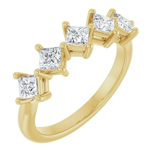 Five-Stone Anniversary Band L & L jewelers Scarborough, ME