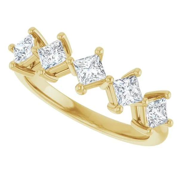 Five-Stone Anniversary Band Image 5 L & L jewelers Scarborough, ME