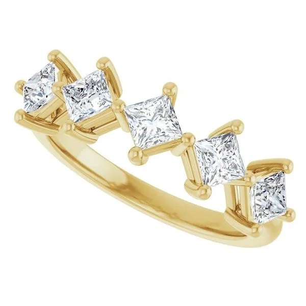 Five-Stone Anniversary Band Image 5 L & L jewelers Scarborough, ME