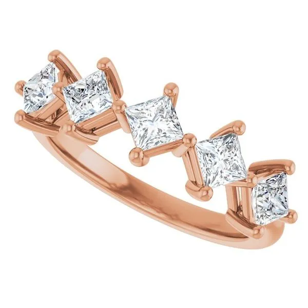 Five-Stone Anniversary Band Image 5 Grayson & Co. Jewelers Iron Mountain, MI