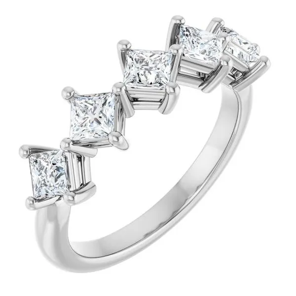 Five-Stone Anniversary Band L & L jewelers Scarborough, ME