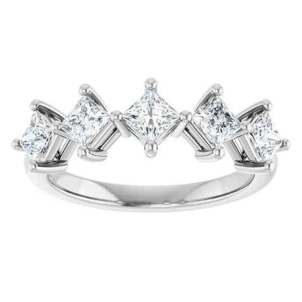 Five-Stone Anniversary Band Image 3 L & L jewelers Scarborough, ME