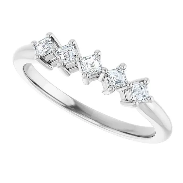 Five-Stone Anniversary Band Image 5 L & L jewelers Scarborough, ME