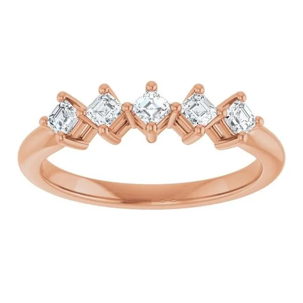 Five-Stone Anniversary Band Image 3 L & L jewelers Scarborough, ME