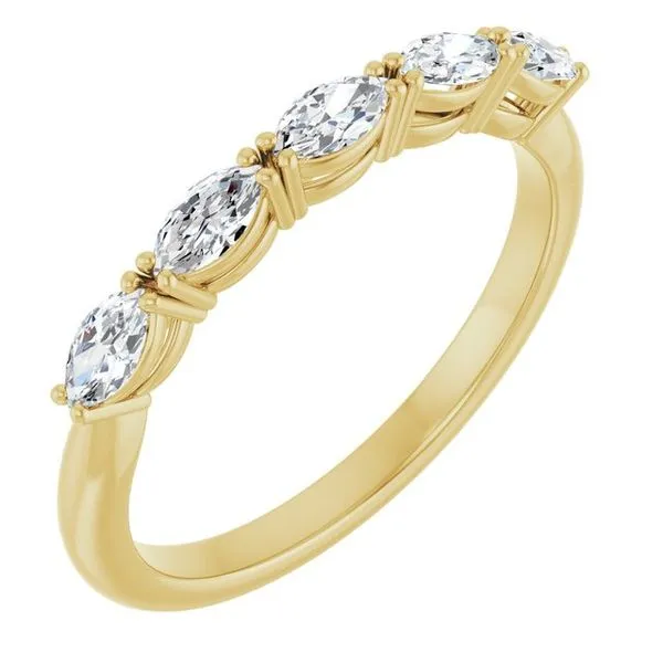 Five-Stone Anniversary Band L & L jewelers Scarborough, ME